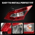 thumbnail image 3 of MZORANGE Pair Left Right Fog Light Cover for Acura TSX 2.4L 2011-2014 with Chrome Trim, 3 of 3