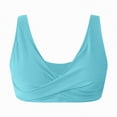 thumbnail image 6 of HCNTES Women's Bikini Tops Only Push Up Swimsuit Top Padded Triangle Bra Bathing Suit Tops Adjustable Straps Swimwear BU3,XXL, 6 of 7