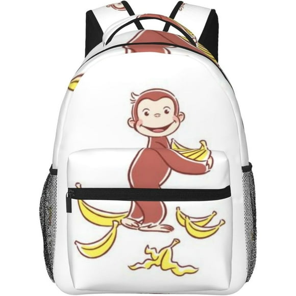Curious George Backpack School PackS Student PC Bags Large Capacity Multifunctional Travel Unisex