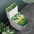 thumbnail image 2 of HELLHERO Cozy Toilet Bowl Cover Fits All Toilet Shapes Elastic Edge for Hotel Home, Shamrock, 2 of 7