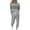 1-Gray, variant on Two Piece Pants Set for Women Dressy New Women's Color Block 2 Piece Tracksuit Crewneck Long Sleeve Tops Long Sweatpants Outfits Lounge Sets Wine S