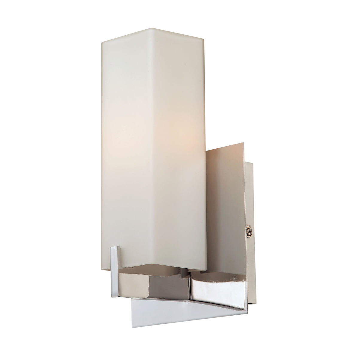Inspired IL-D0238 Cooper Single Wall Light Satin Nickel/Opal White Finish 