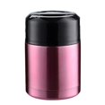 thumbnail image 2 of Termo de acero inoxidable para alimentos calientes, recipiente para sopa, recipiente aislante para comida caliente. Rosa 800ml, 2 of 9