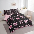 thumbnail image 2 of Erosebridal Kawaii Pink Bowknot Twin Bedding Sets 7-Piece for Kids Teens,Girls Cute Love Heart Bedding Comforter Set,Pink Reversible,Luxury Bedroom Decor, 2 of 6