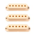 thumbnail image 2 of Kit de Cubierta de Pastilla de Bobina Simple de 3 Piezas 48/50/52 Mm para Guitarra Eléctrica Amarillo claro Sunnimix Tapa de recogida de guitarra, 2 of 8