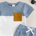 thumbnail image 4 of Akiihool Baby Summer Outfits Toddler Baby Boys Clothes Set Short Sleeve T-Shirt and Shorts Summer 2 PCS Outfit for 6M-3Y(Blue,12-18 Months), 4 of 4