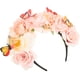 thumbnail image 2 of KAKOWELY Tocado de mariposa para mujer, diadema para fiesta de té, tocado de flores, diadema para disfraz de hada, 2 of 5