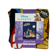 Disney Lady and the Tramp Blanket Date Night 46" x 60'' Warm Silky Soft Throw
