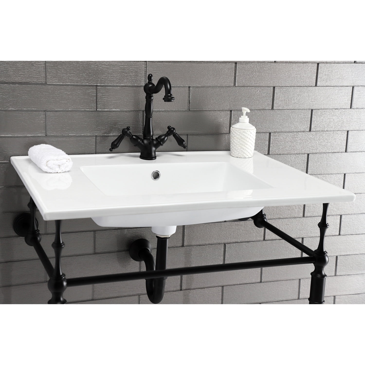 Kingston Brass CC2180MB Vintage 1-1/4-inch Decor P-Trap, 18 Gauge, Matte Black
