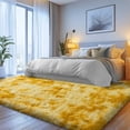 thumbnail image 3 of ZENELESS Large Fluffy Area Rugs for Living Room,8x10 Shag Rectangular Carpets for Bedroom, Tie-Dye Yellow, 3 of 7
