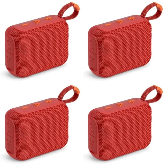 Katigan 4-Pack Outdoor Portable Bluetooth Speaker Set, Waterproof Wireless Speakers for Travel