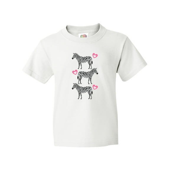 Inktastic Zebra Cute Safari Animal Youth T-Shirt