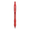 Paper Mate Profile Gel Pen, Retractable, Medium 0.7 mm, Red Ink, Translucent Red Barrel, Dozen (2095463)