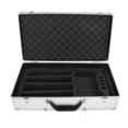thumbnail image 3 of Portable Aluminum Mic Suitcase, Mic Gear Storage Box, Professional Mic Bag EVA Foam Interior Hard Shell for Broadcast Equipment, 3 of 8