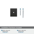 thumbnail image 5 of Amerock Maymont 1-5/8 inch (41mm) Length Square Matte Black Cabinet Knob Backplate, 5 of 7