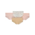 thumbnail image 2 of Sweet N Sassy Girls' 4-Pack Hipster Underwear Color: white/multi Size: 10 - 12, 2 of 5