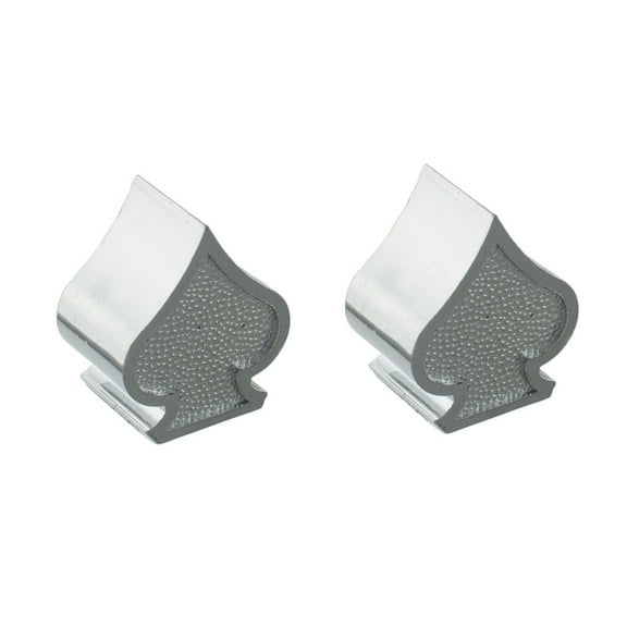 Spade Bike Valve Caps Chrome