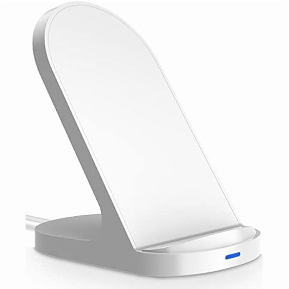 Saluqifa 15W Fast Wireless Charger Wireless Phone Charger Stand Compatible with Apple iPhone 14 13 12/12 Pro Max/ 11Pro/11Pro Max, Compatible with Samsung Galaxy S22 S21 S20 (White)