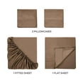 thumbnail image 6 of Superior Egyptian Cotton 300 Thread Count Deep Pocket Sheet Set, Queen, Taupe, 6 of 10