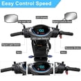 thumbnail image 6 of Xlluproid Heavy Duty 4 Wheel Mobility Scooter,500 lbs Capacity All Terrain Electric Scooter for Adults & Seniors,Black, 6 of 11