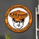 thumbnail image 2 of Vintage Metal Oilzum Oil Tin Sign Pintura Hierro Redonda Pared 30x30cm, 2 of 9