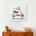 thumbnail image 4 of Creative Products Dog Scooter Pink Mint 6 12 x 12 Canvas Wall Art, 4 of 5