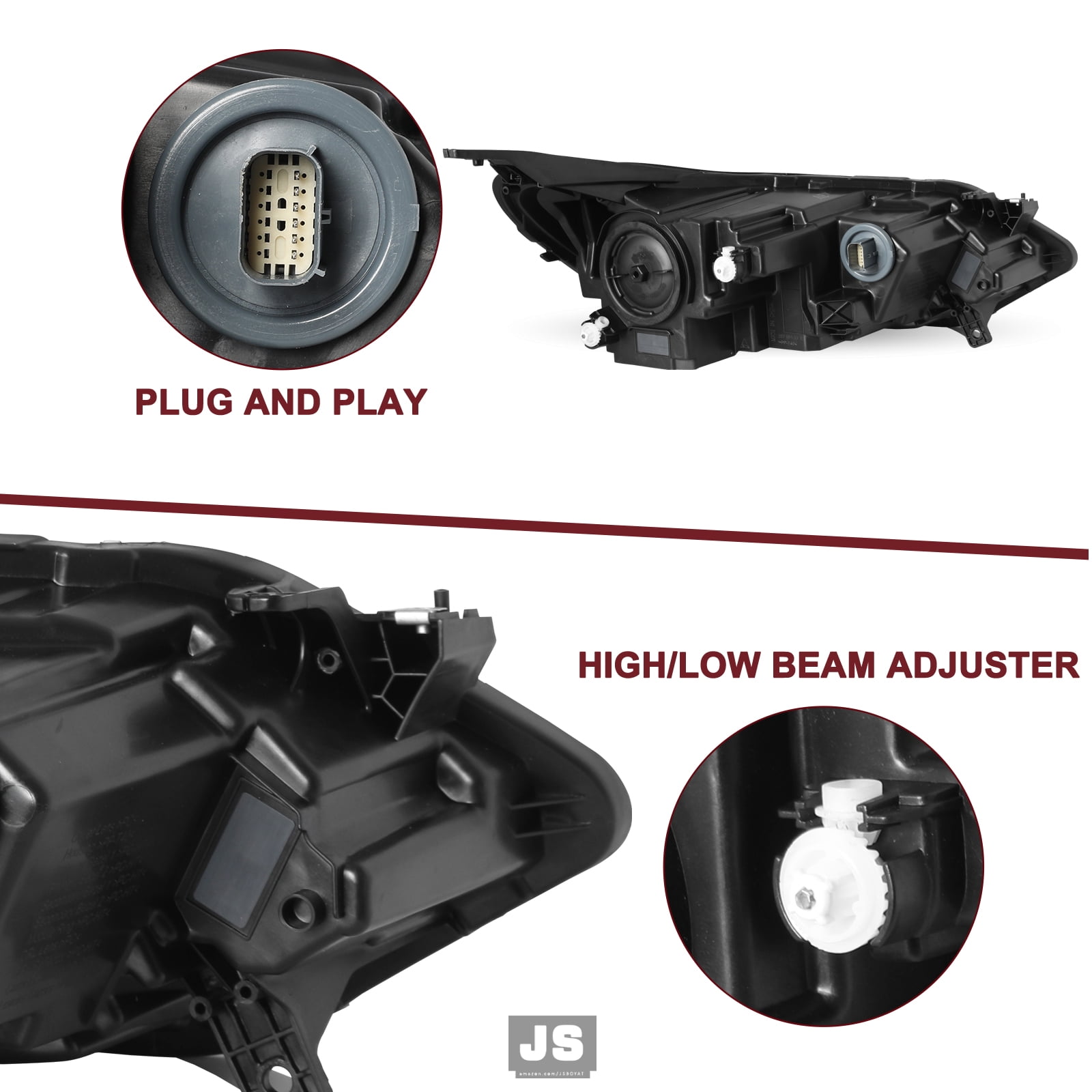 For 2018-2021 Chevy Equinox HID/Xenon w/ LED DRL Headlight Headlamp Driver Side