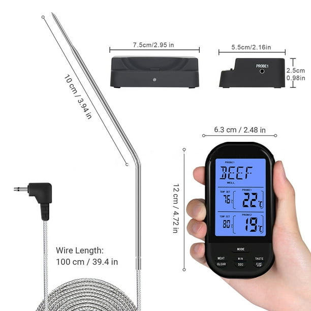 INKBIRD IBT-4XS Digital Household BBQ Cooking Thermometer Meat Thermometer  Bluetooth Connected for Party Oven Smoking - AliExpress