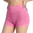 thumbnail image 2 of WPPGONE Legging Shorts for Women High Waisted Pleated Butt Lifting Skinny Fit Stretchy Comfortable Bottoms Yoga Sports Gym Athletic Shorts, 2 of 5