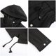 thumbnail image 4 of Chaquetas y prendas de vestir casuales con capucha de manga larga para mujer, blusas sin mangas regulares cómodas con capucha de manga larga de invierno, blusa de poliéster para mujer, 4 of 5