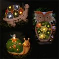 thumbnail image 1 of Gwong Decoración hogareña Lámpara de césped impermeable automáticamente resina tortuga búho caracol luz solar para patio Gwong 21083921, 1 of 6