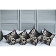 thumbnail image 2 of Ambesonne Cat Throw Pillow Cover 4 Pack, Whimsical Astronaut Kitty Moon, 24", Dark Purple Grey Coconut, 2 of 7