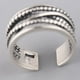 thumbnail image 4 of Anillo retro con capas en espiral para el dedo índice, ajustable y combinable con todo, para mujer, 4 of 6