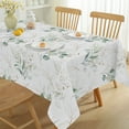 thumbnail image 2 of Summer Tablecloth 60" x 102" Rectangle, Eucalyptus Leaves Table Cloths Spill-Proof Stain Resistant Wrinkle Free Table Cover for Dining, Party, Picnic, 2 of 7