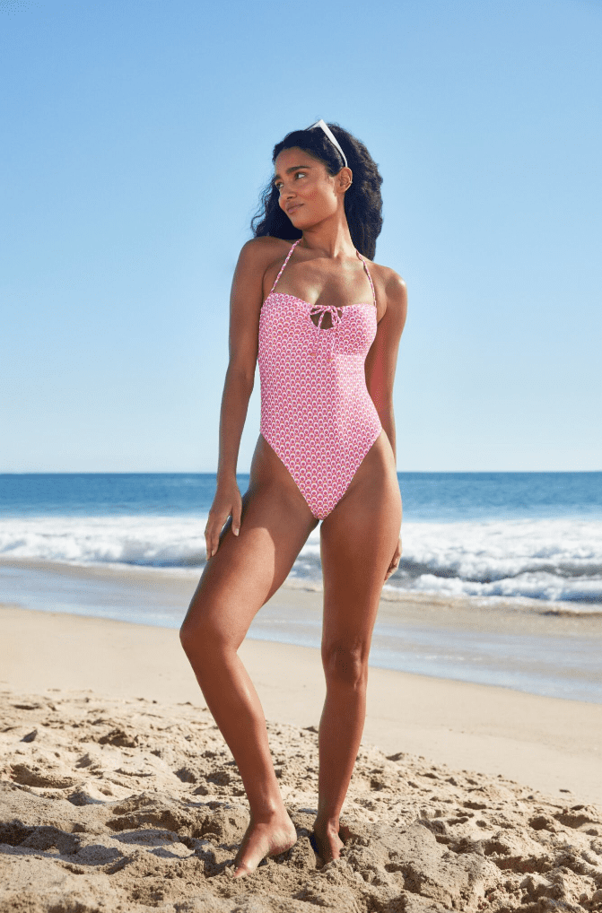 No Boundaries Keyhole One-Piece Swimsuit, Women's XXS-XXL