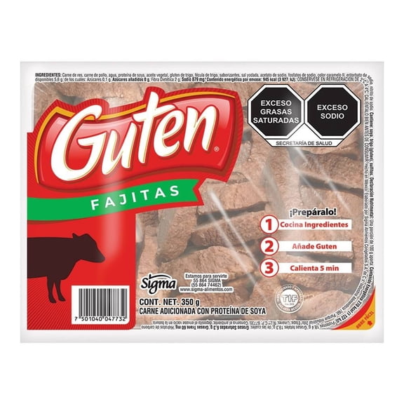Fajitas Guten 20 de res en trozos 350 g