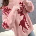 thumbnail image 4 of Suéteres de punto sueltos de Año Nuevo para mujer, jersey de otoño e invierno, prendas de punto informales cálidas, camisetas suaves que combinan con todo para mujer, 4 of 5