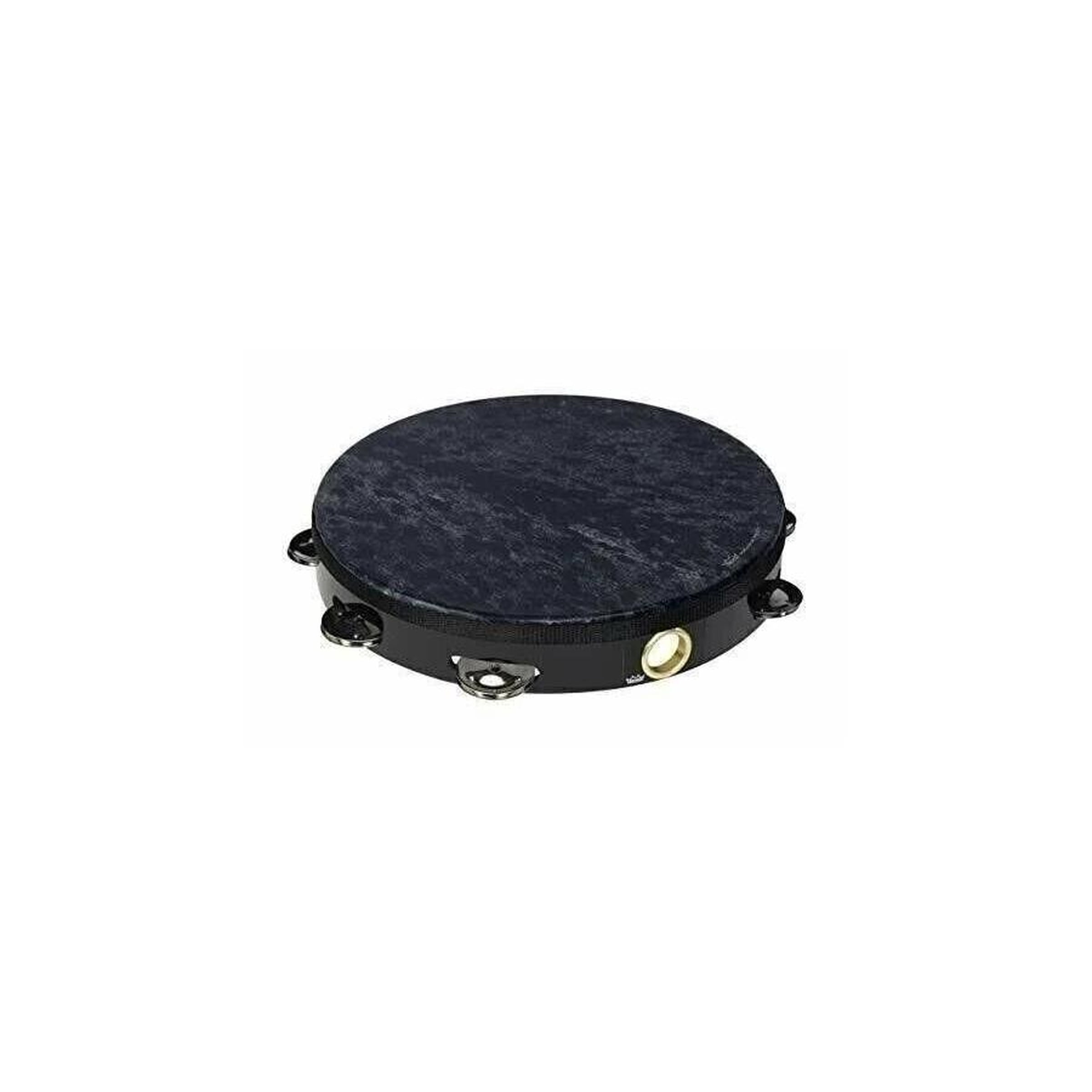 Remo Tambourine Wild, 10" Diameter, 8 Pairs Jingles x 1 Row, SKYNDEEP Goat Black
