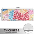 thumbnail image 5 of Kitchen Rugs Sets Of 2,Vibrant Mixed Pioneer Flower Pattern Anti Fatigue Kitchen Mat Rugs Non Slip Washable,Decorative Kitchen Floor Mats for Kitchen,Sink,Laundry,17"X47", 5 of 5