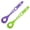 Green, variant on 2 Pcs Pasta Spoon with Teeth, Nylon Pasta Fork Non-stick Heat Resistant Noodle Spoon Strainer Tong with Pasta Measuring Holes for Kitchen Cooking Restaurant.