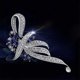 thumbnail image 4 of Broche de cristal elegante estilo vintage broche de flores para mujeres, niñas, broche de diamantes de imitación de cristal azul para mujeres, 4 of 5