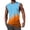 Blue, variant on Mens Sleeveless Tank Tops Workout Muscle Gym T Shirts Crew Neck Gradient Tee Tops Size 2XL Yellow