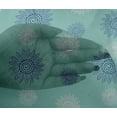 thumbnail image 4 of oneOone Viscose Chiffon Fabric Spiral & Floral Block Print Sewing Fabric BTY 42 Inch Wide, 4 of 4