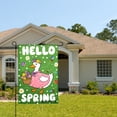 thumbnail image 2 of Amhnf Hello Spring Duck Garden Flag With Flowers And Butterflies For Home Outdoor Garden Yard Decor 12x18 inch, 2 of 5