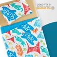 thumbnail image 6 of Sleep Zone Kids Bedding Comforter Set Full/Queen Size - Super Soft & Cute Printed 3-Piece Comforter Set All Seasons for Boys, Girls, Fade Resistant, Machine Washable, Happy Animal, 6 of 6