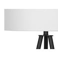 thumbnail image 5 of Lighting - 63"h - Floor Lamp - Black Metal - Ivory / Cream Shade - Contemporary, 5 of 8