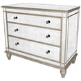 thumbnail image 2 of Rectangle Mirrored Three Drawer Console Storage Chest, 2 of 4