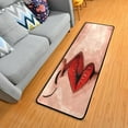 thumbnail image 3 of SKYSONIC 2'X6' Valentines Day Kiss Runner Rug with Rubber Backing, LGBT Pride Non Slip Entryway Rug Runner Washable Soft Area Rug Carpet for Hallway Bedroom Kitchen Decor, 3 of 6
