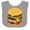 Heather and White, variant on Inktastic Hamburger Lover Boys or Girls Baby Bib