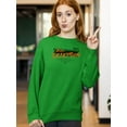 thumbnail image 2 of Self Deception Design Sweatshirt Women -Image by Shutterstock, Female 3X-Large, 2 of 4